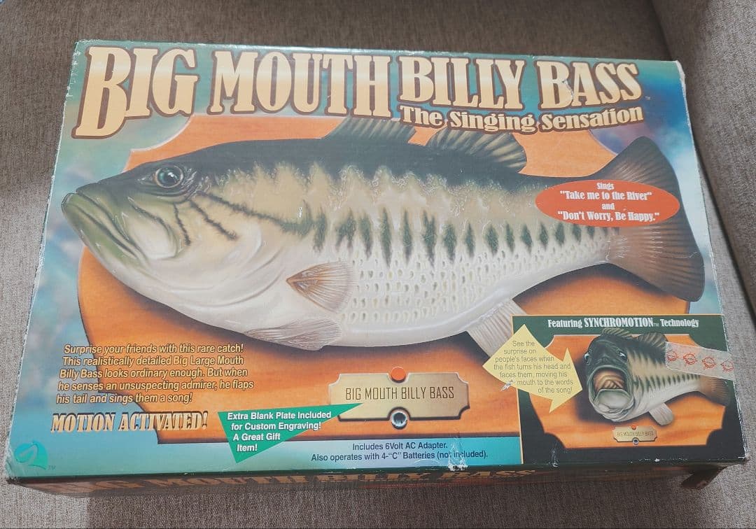 動作確認済み 箱有り BIG MOUTH BILLY BASS おもちゃ