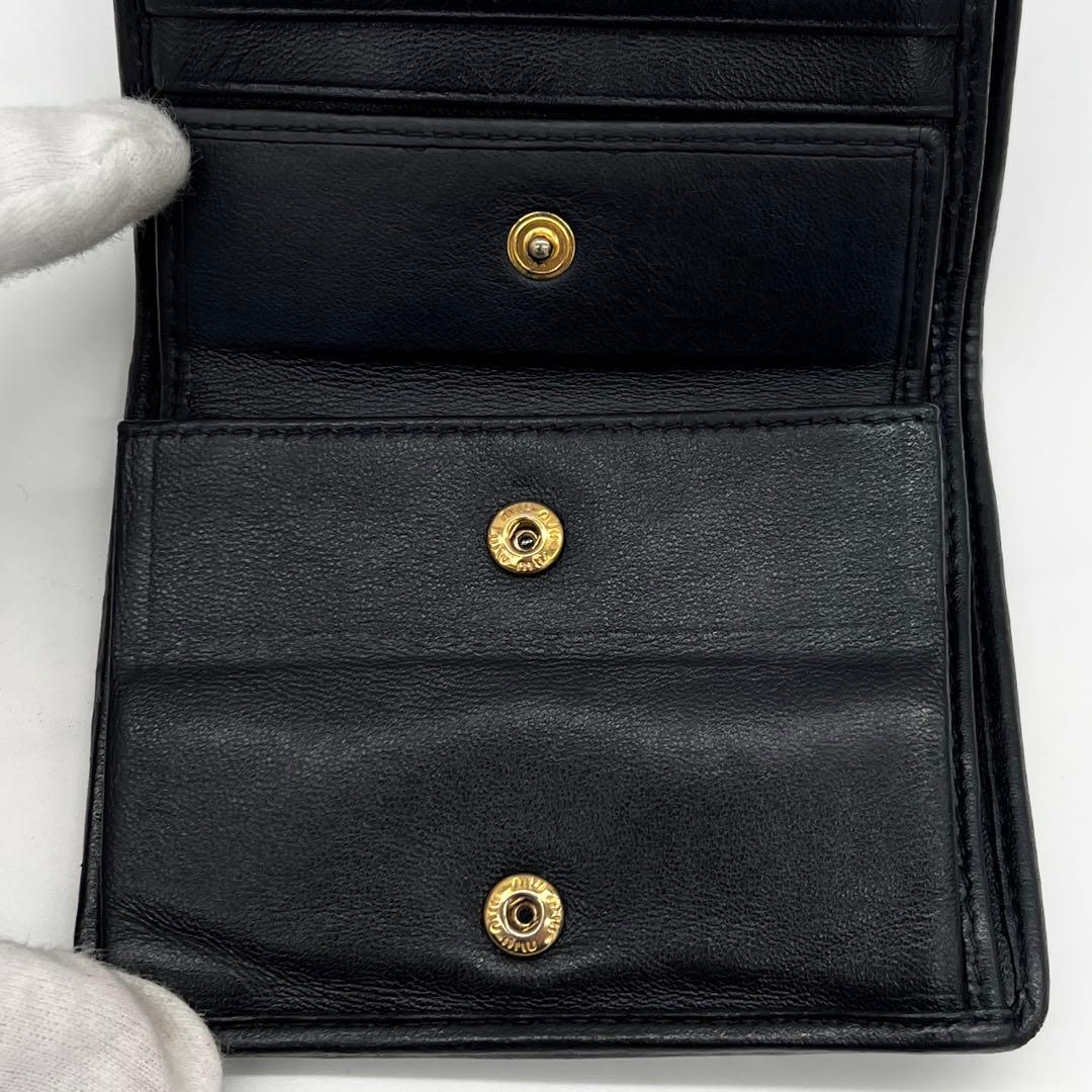 ♡*E様 希少✨ ミュウミュウ 二つ折り財布 ナッパインプトゥーレ キルティング