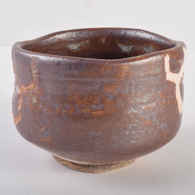 茶道具　志野焼　茶碗　在銘　共箱　M　R7662