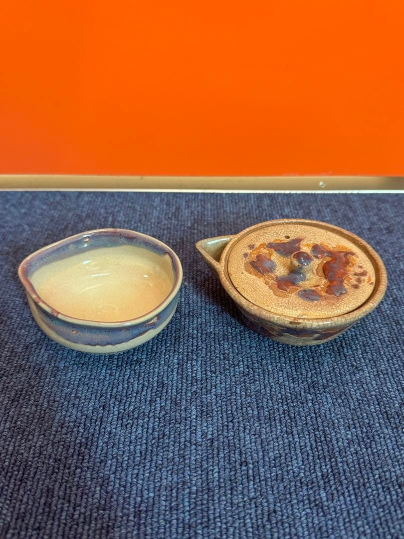 1581 萩焼　宝瓶1客　湯冷やし1客