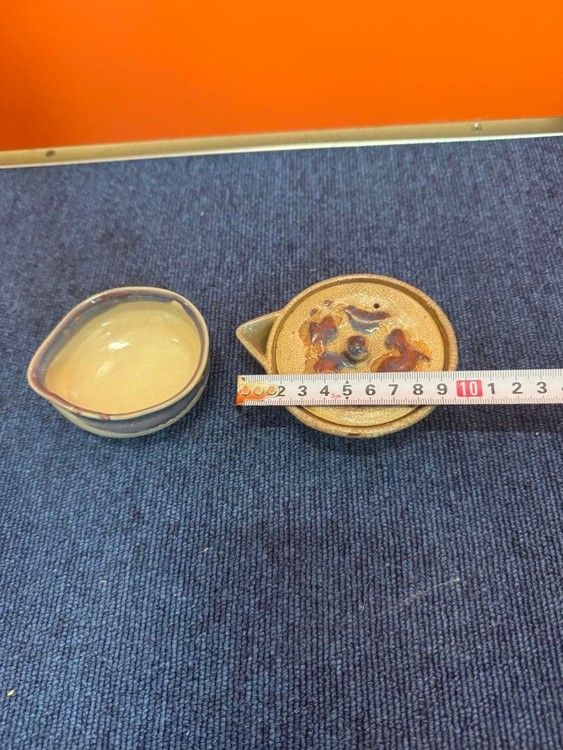 1581 萩焼　宝瓶1客　湯冷やし1客