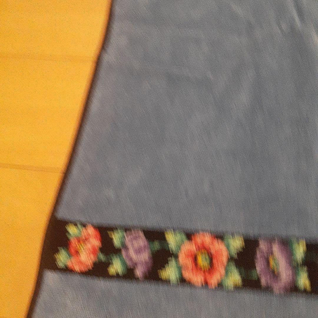 FEILER 花柄刺繍 バスタオル ブルー Made in Germany