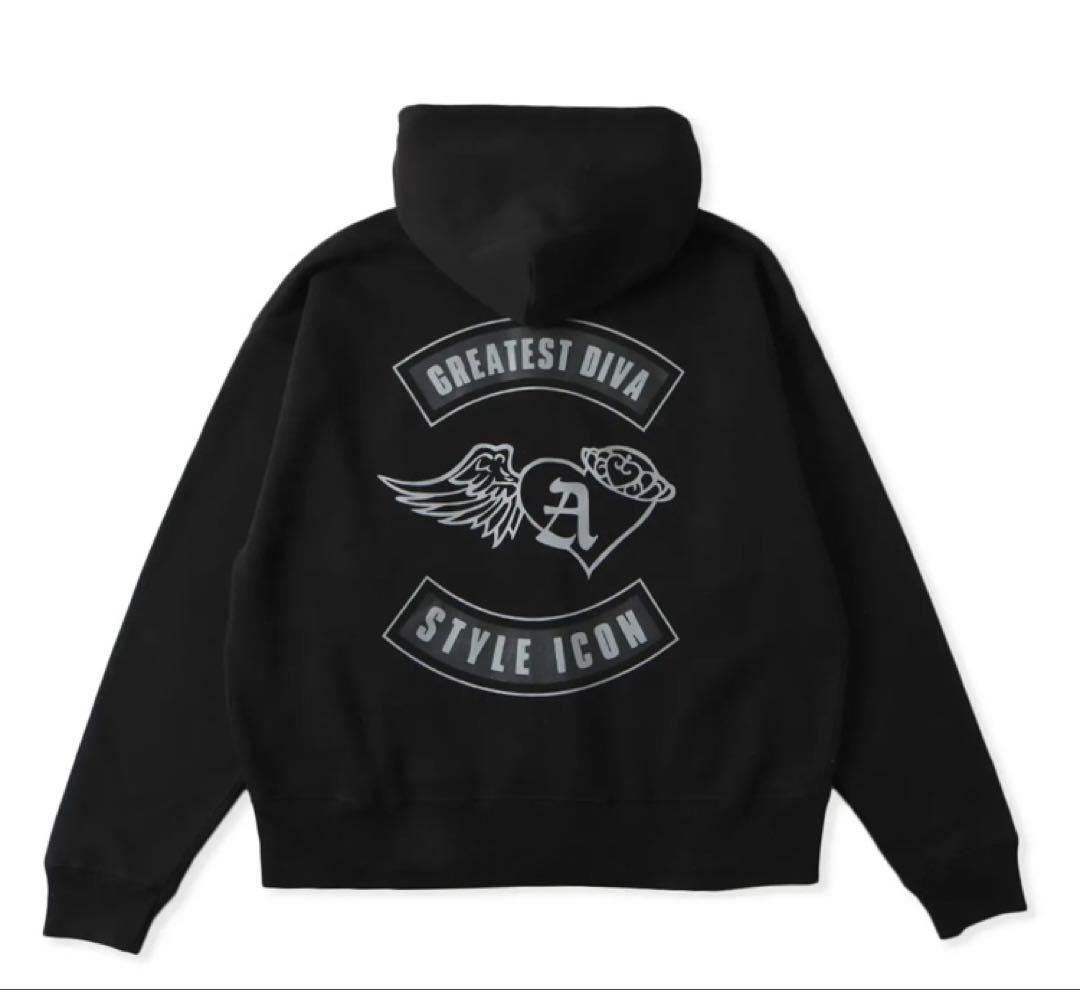 浜崎あゆみ×MFC アイコンジップフーディー　ブラック Mサイズ