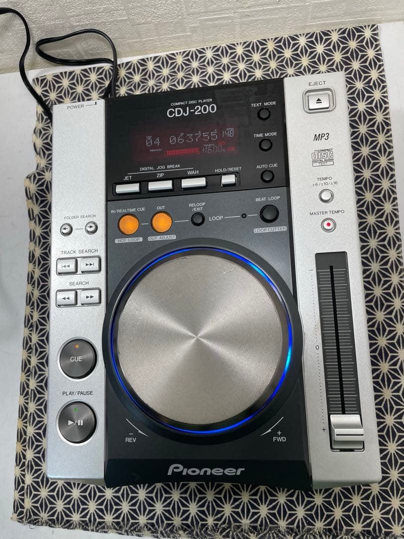 Pioneer dj パイオニア　CDJ-200 レンズクリーニング　電源コード