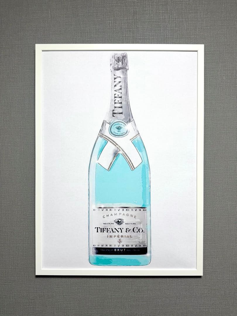 No.255フレーム付きキャンバスアート　ブランドアートポスター　Tiffany