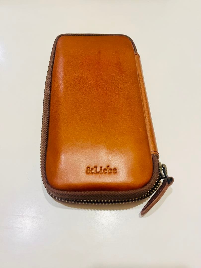 &Liebe アンドリーベ 栃木レザー ペンケース 茶色