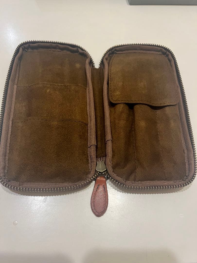 &Liebe アンドリーベ 栃木レザー ペンケース 茶色