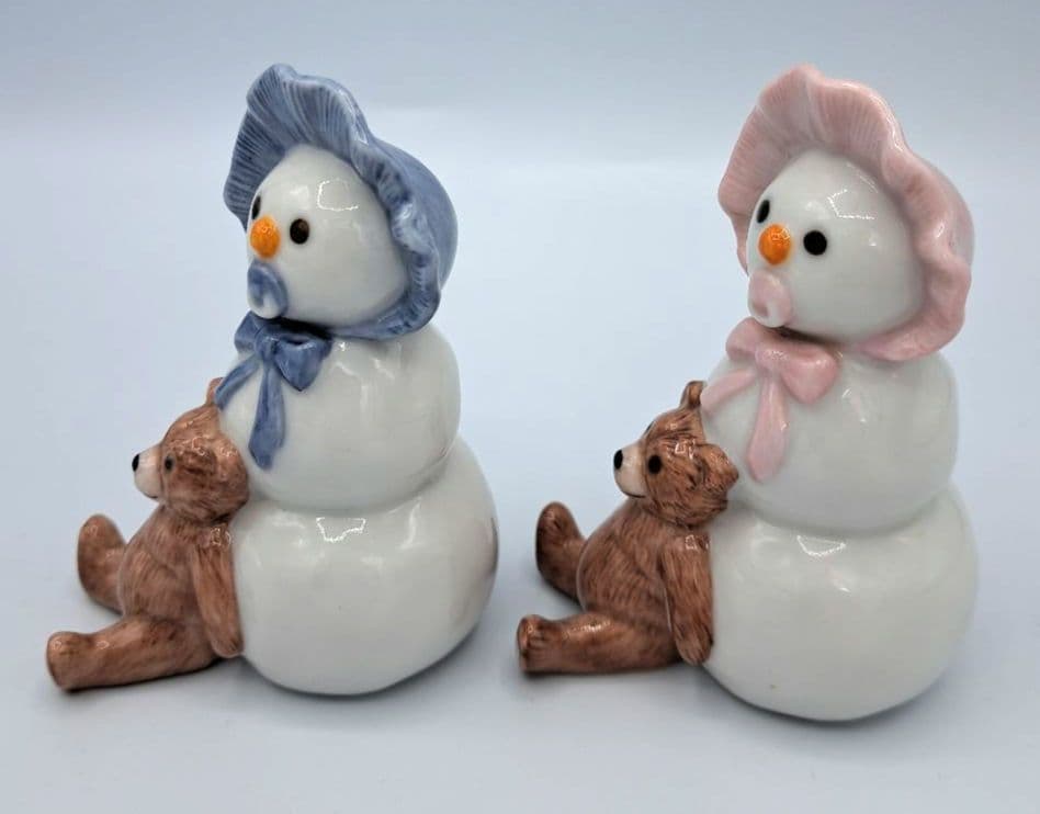 ロイヤルコペンハーゲン　ペア　スノーマン　ベイビー　ベア付き