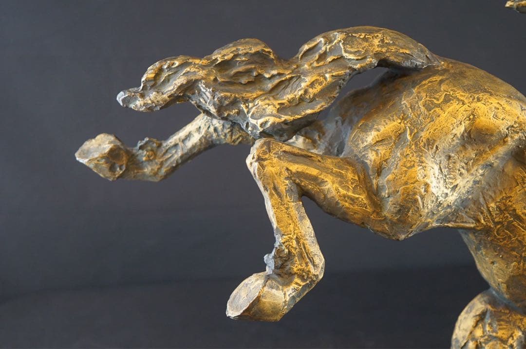 彫刻家 北村西望 作 ブロンズ像 『平和の女神』1965年 大理石台付 保証品