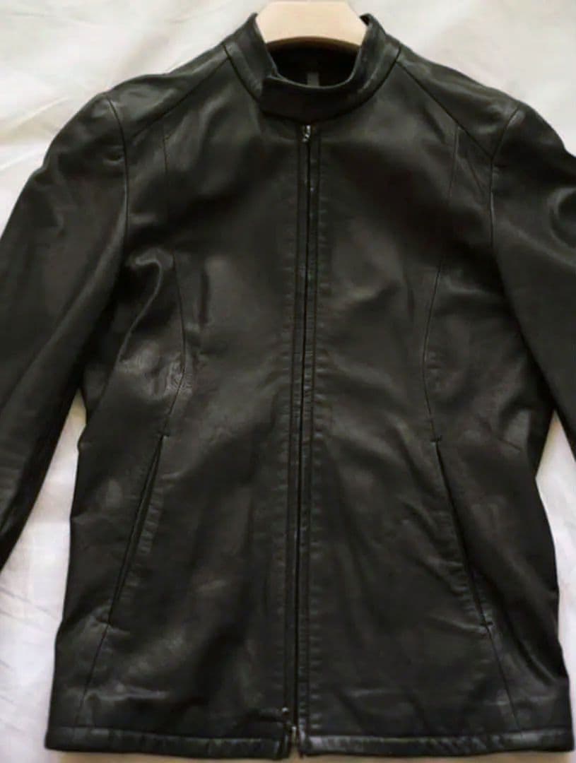 美品　ディアスキン シングルライダースジャケット　ATTACHMENT　鹿革