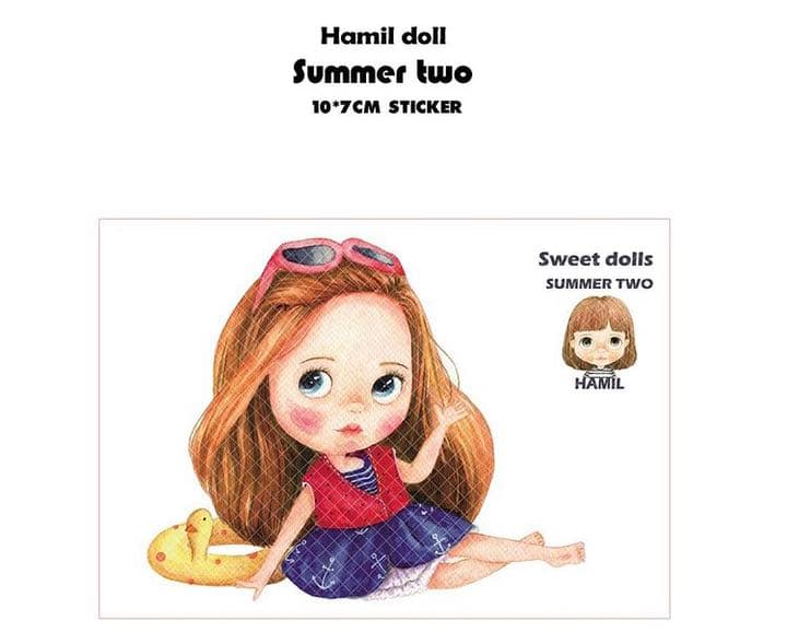 No.1【送料別】hamil ハミル ステッカー 4枚セット