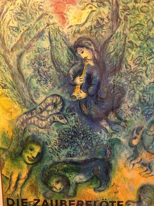 シャガール　リトグラフ　魔笛