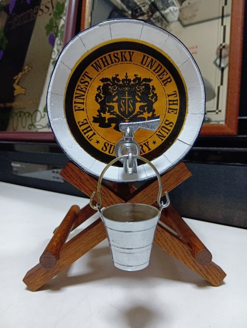 1970's　非売品　サントリー　山﨑蒸留所　初号樽型　店頭備品