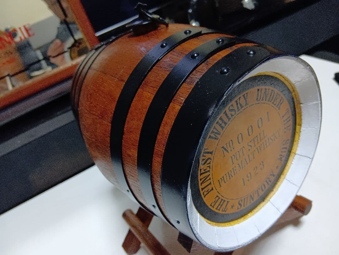 1970's　非売品　サントリー　山﨑蒸留所　初号樽型　店頭備品