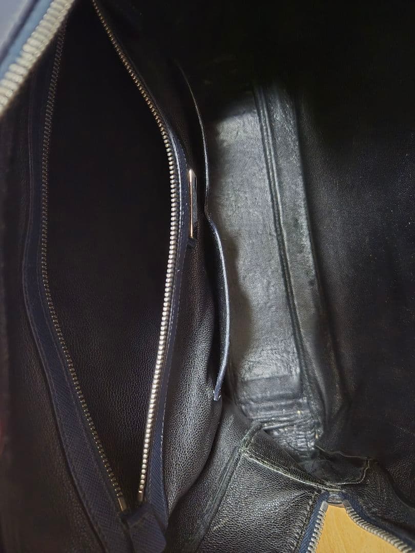 PRADA プラダ ビジネスバッグ サフィアーノレザー ネイビー 美品！！