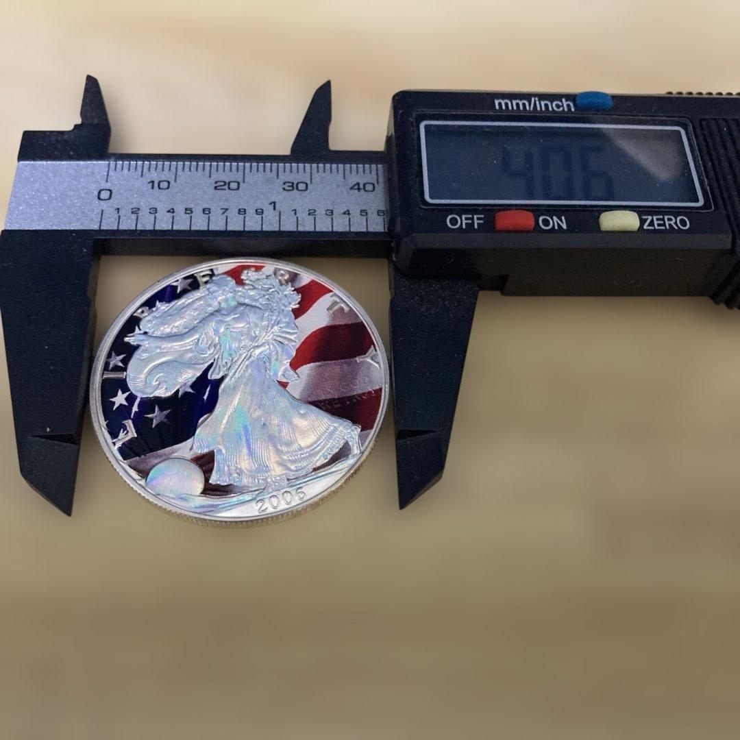 イーグル銀貨　ホログラム