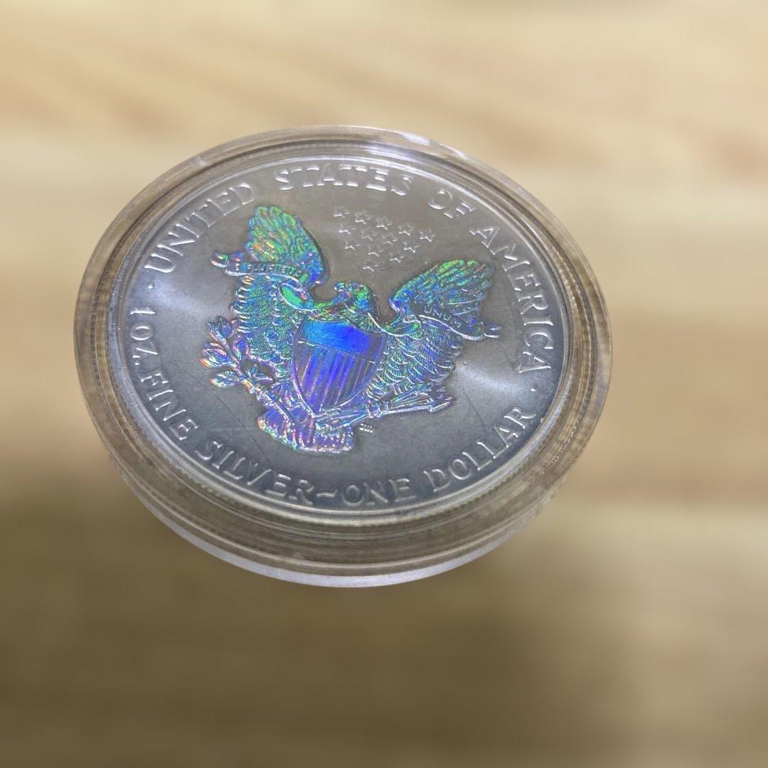 イーグル銀貨　ホログラム