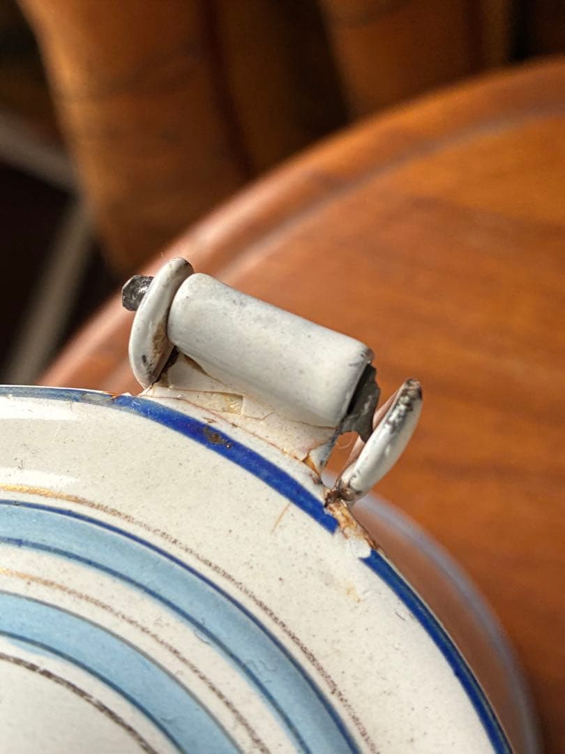 フランス　アンティーク　ホーロー　ポット　ショコラティエール　エトワール社　レア