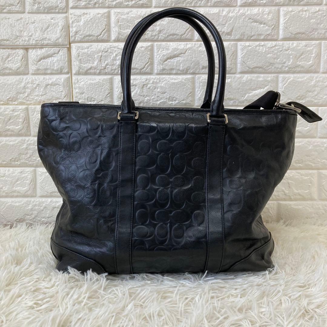 COACH✨2way ビジネスバッグ　オールレザーA4PC シグネチャー