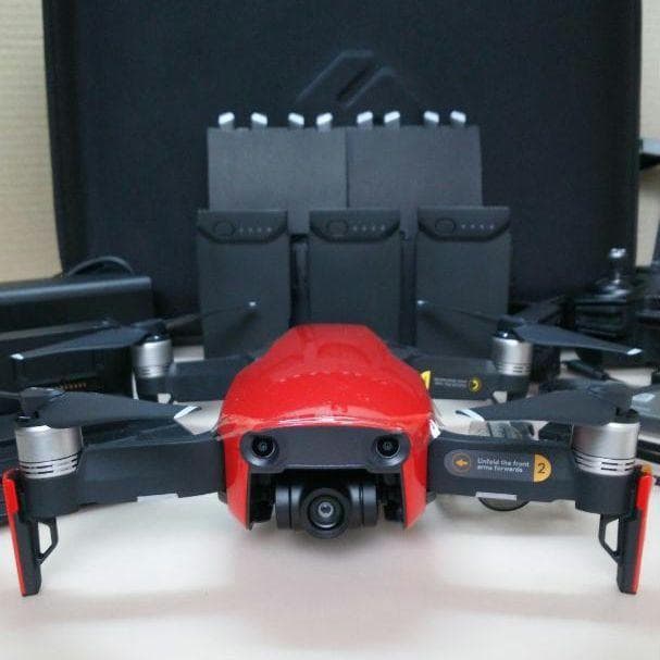 ドローン DJI MAVIC AIR （赤） 専用ケース セット