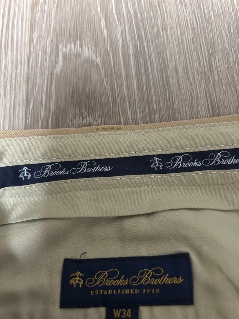ロンハーマン別注 ブルックスブラザーズチノパン34 ベージュ