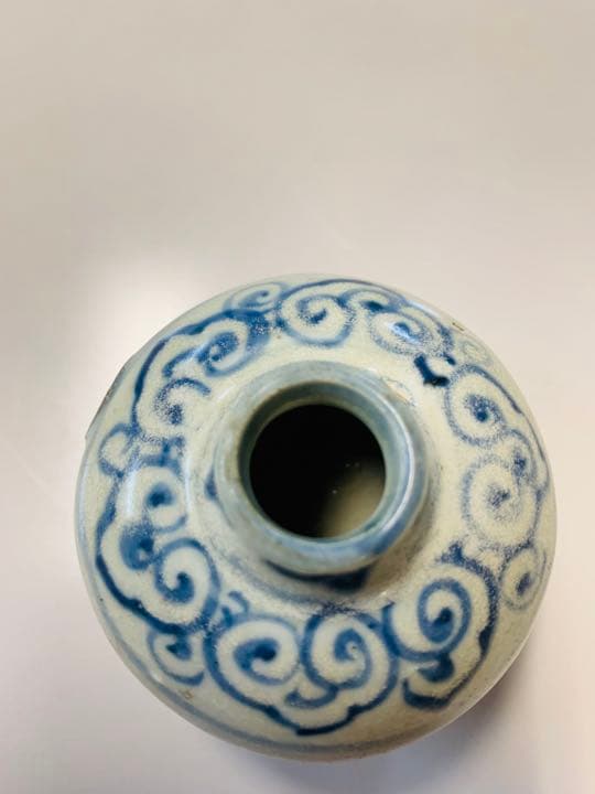 中国元時代晩期&明時代早期の染付(青花)お茶入れ