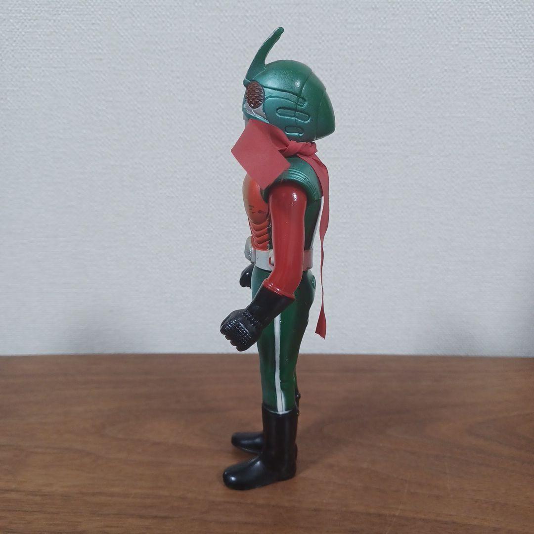 当時もの　ポピー製「仮面ライダー　スカイライダー」面取れソフビフィギュア