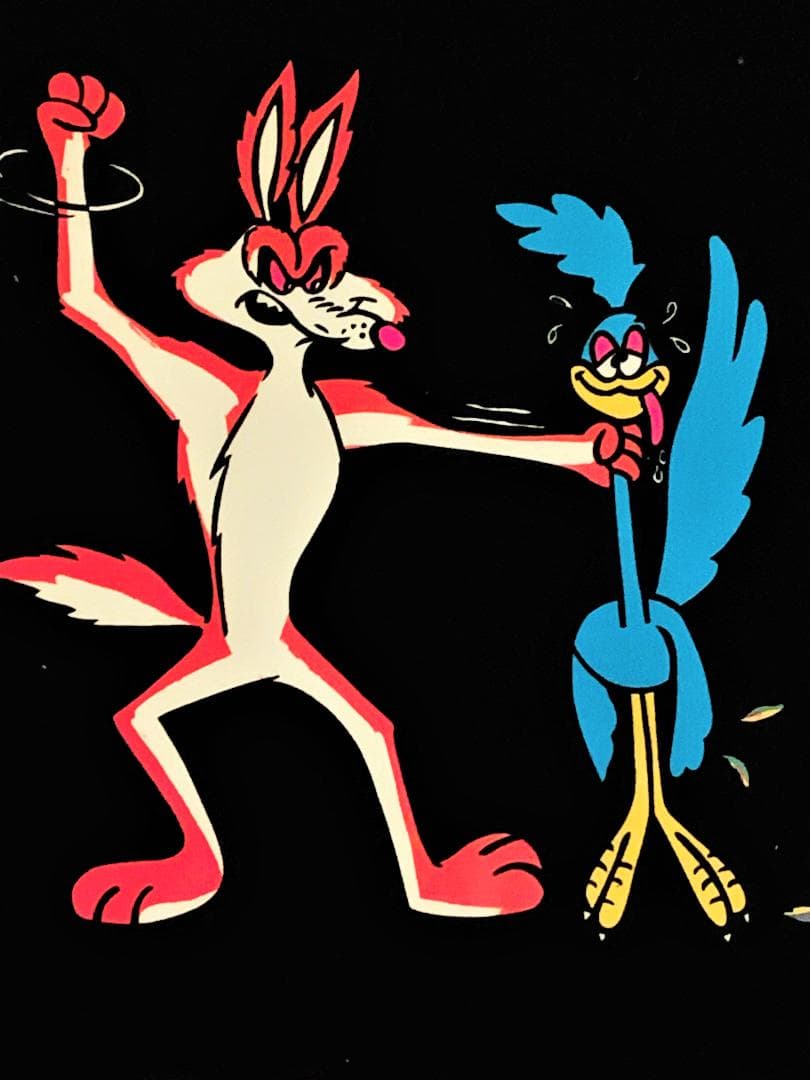 ワーナーブラザーズ パロディ 70’s BEEP ブラックライト ポスター