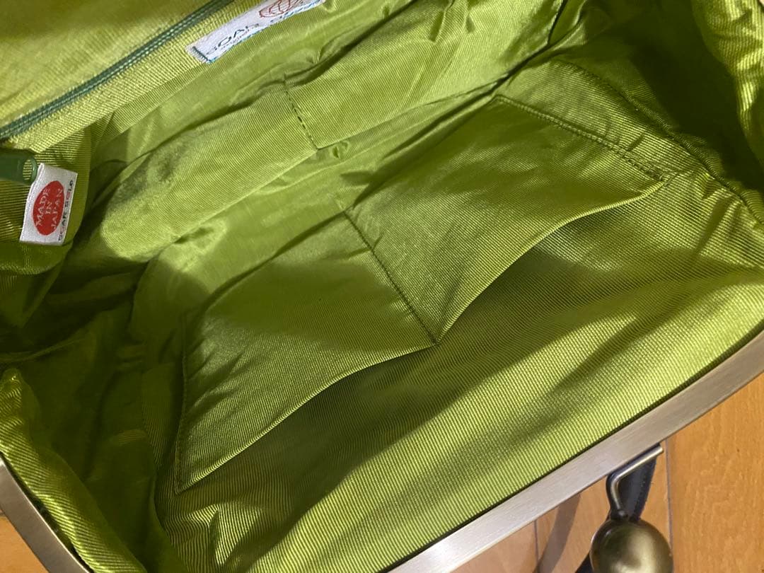 【ジャガード織】SOAR SOLE レモン柄ハンドバッグ　日本製【がま口】