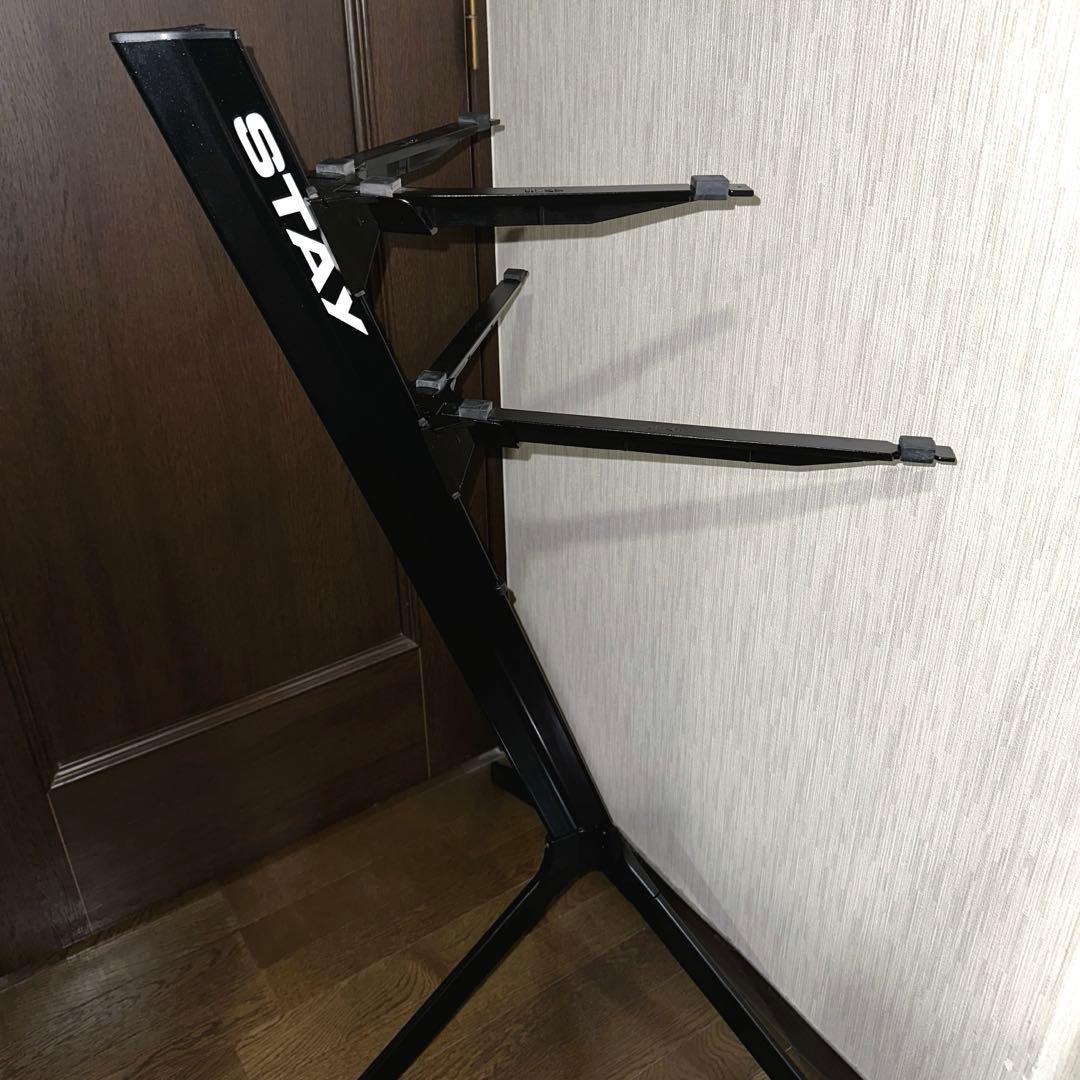 STAY キーボードスタンド Slim 1100/02 湾曲型アーム ブラック