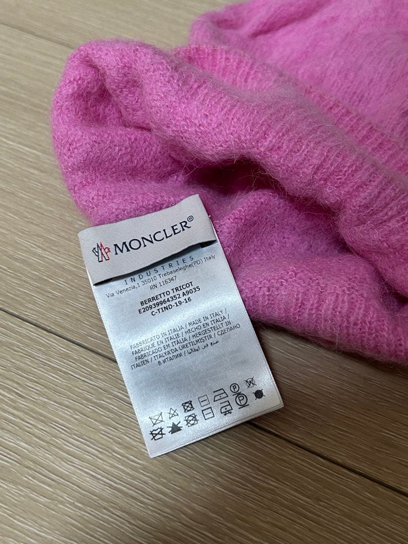 モンクレール moncler ニット帽 ビーニー ピンク
