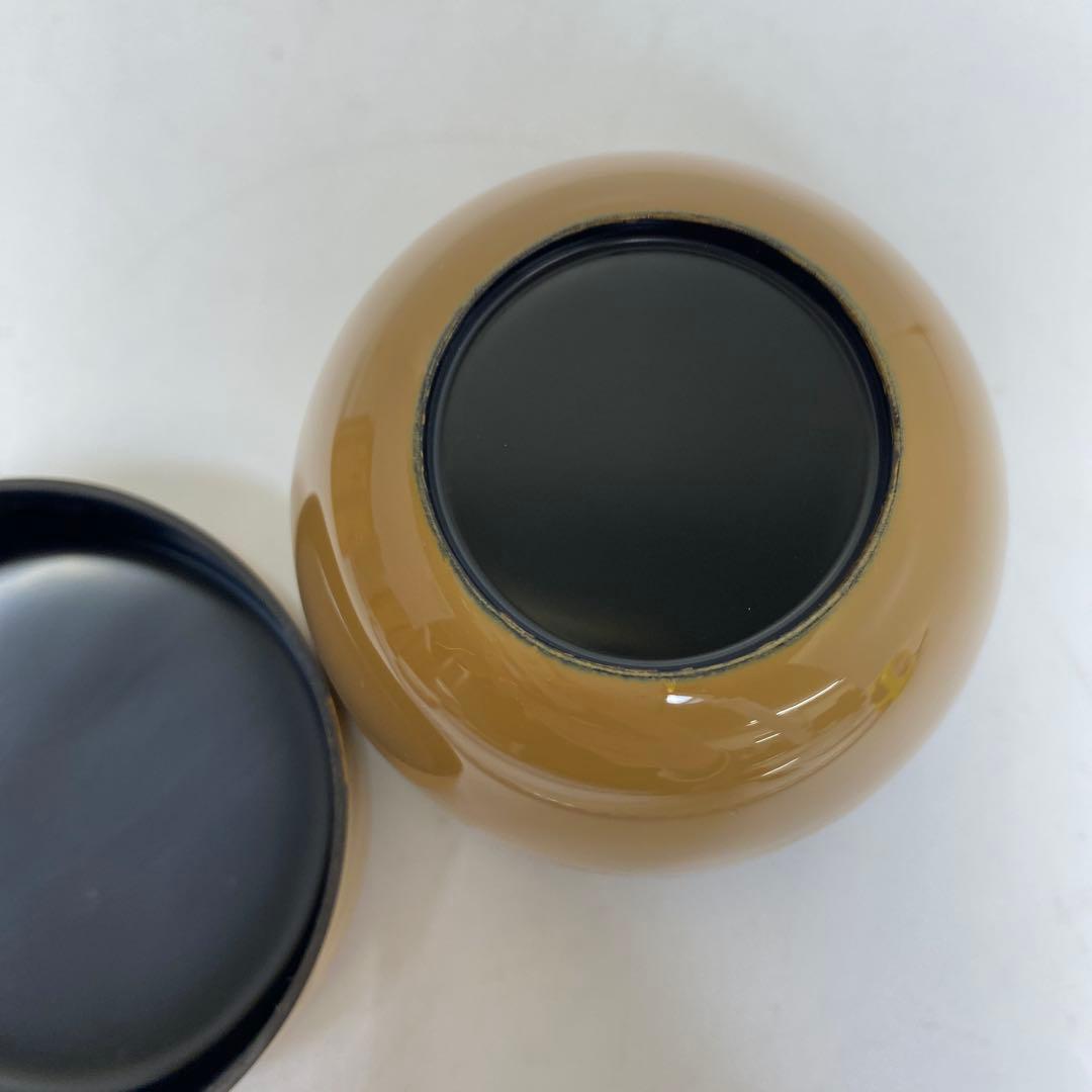 ☆茶3 倉山直彦　海松貝　中棗　幅約6.7㎝　共箱　東さ7-1111③