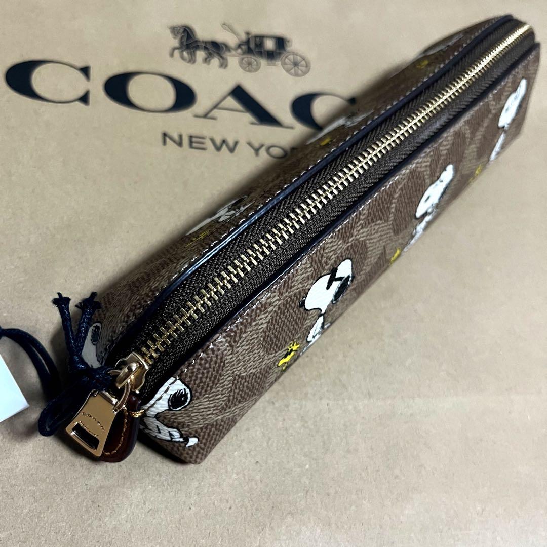 【新品未使用】COACH スヌーピー ペンケース