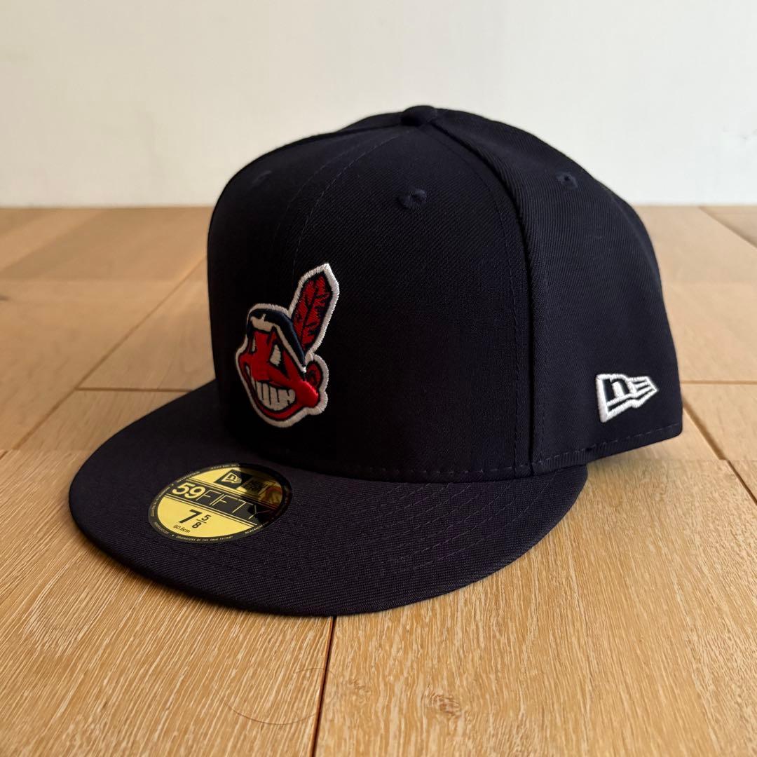 ★ニューエラ★クリーブランド・インディアンス キャップ★ネイビー★新品7 5/8