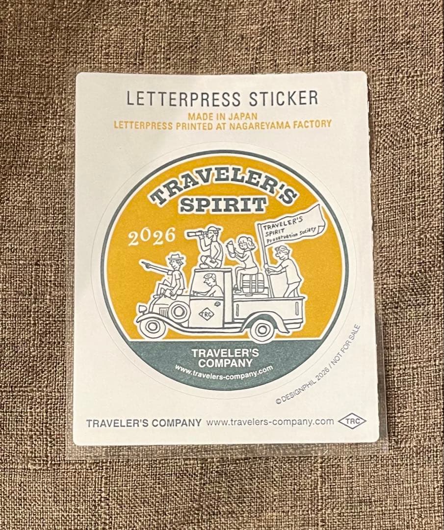 トラベラーズノート 2026 マンスリー レザータグ 新春くじ ステッカー