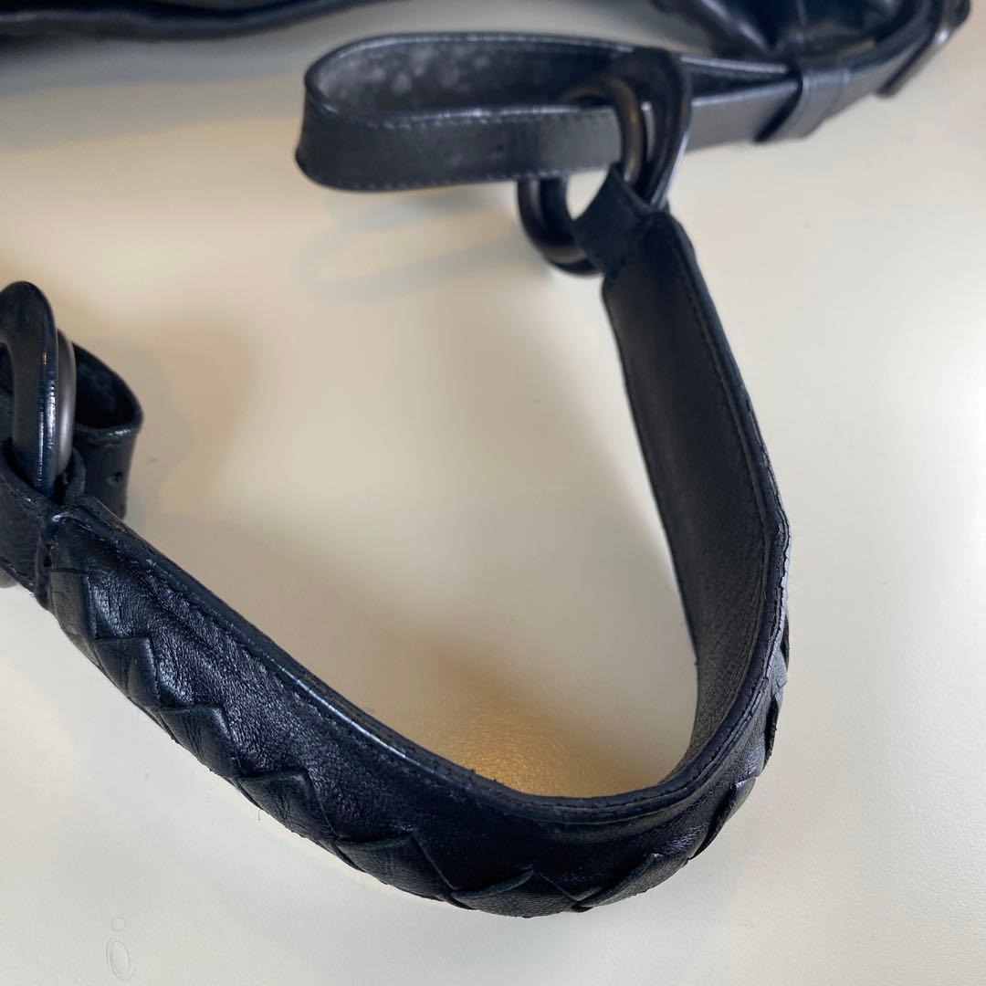 ボッテガヴェネタ　イントレチャート　ショルダーバッグ　ブラック125580