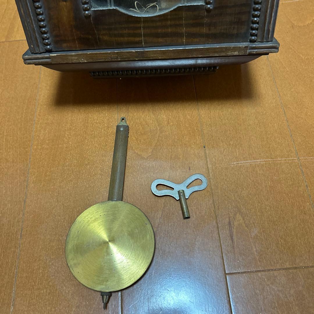 SEIKOSHA木製掛時計 振り子付き