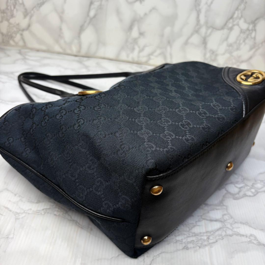 041 極美品 GUCCI インターロッキング トートバッグ ハンドバッグ u6