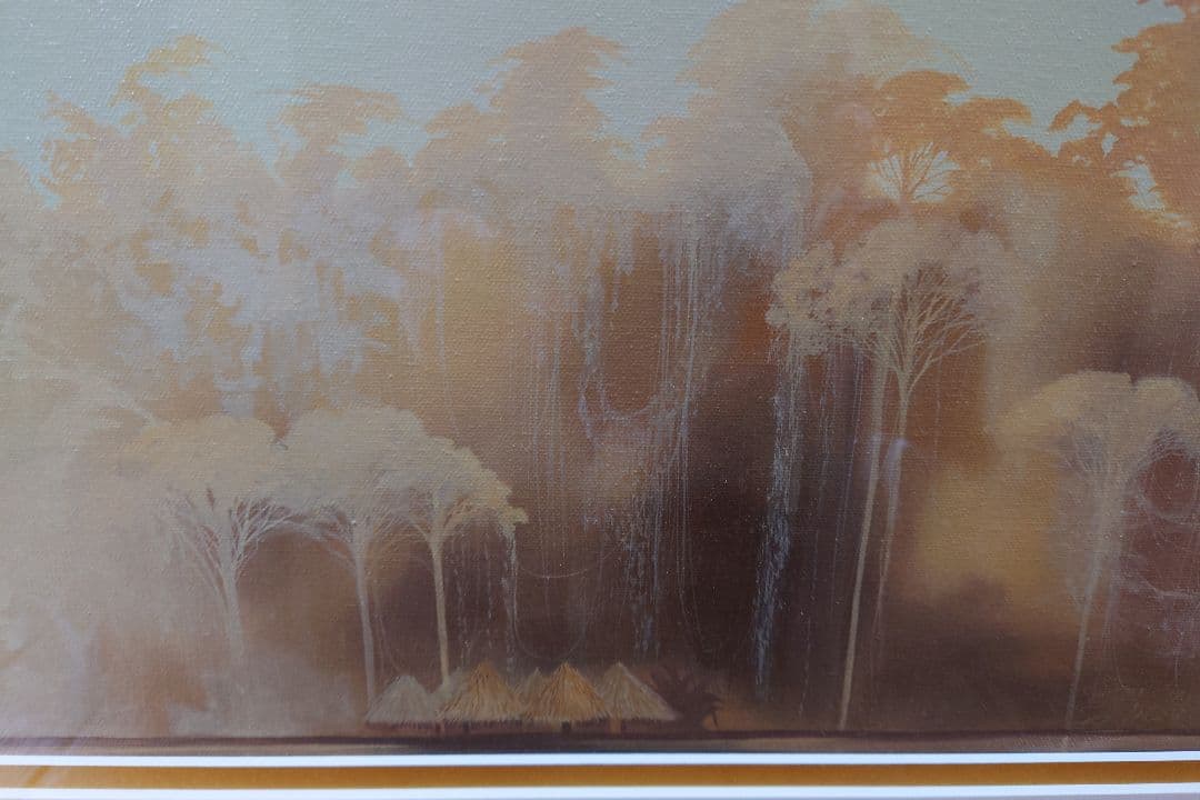 ミッシェル・バテュ 「神秘の出来事」絵画 リトグラフ 版画 ジクレ