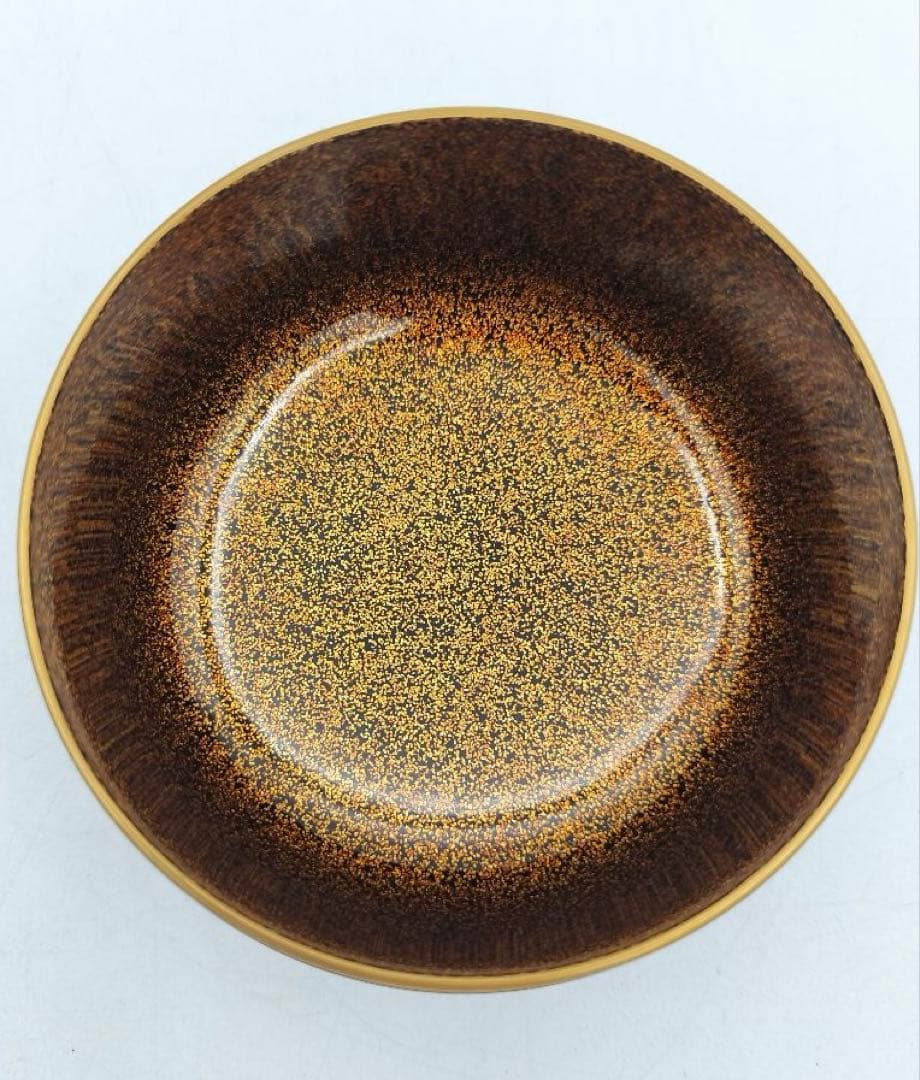 b905【新品・未使用】大平棗 おしどり 鴛鴦　内梨子地 田崎昭一郎 木箱 茶道