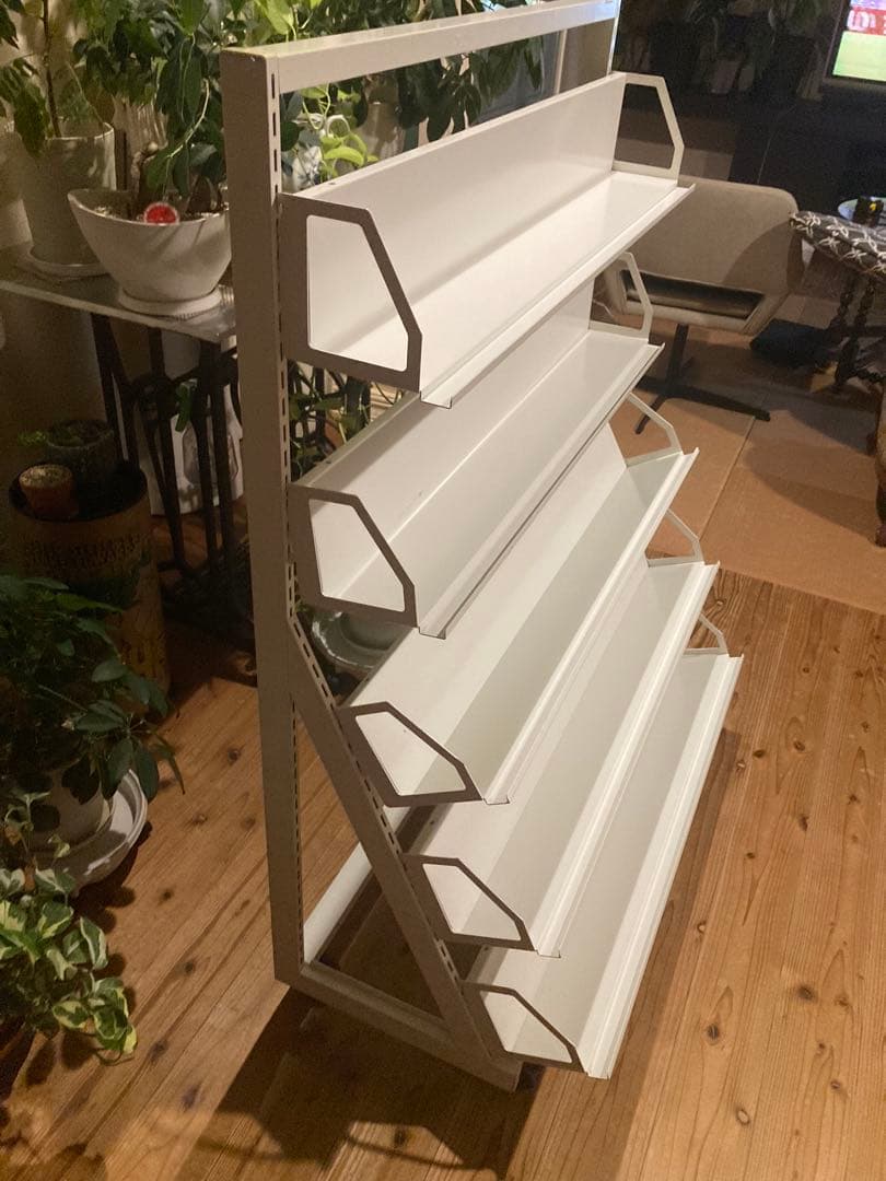 タテヤマ　スチールラック　本棚 CD DVDラック 収納棚 キャスター付