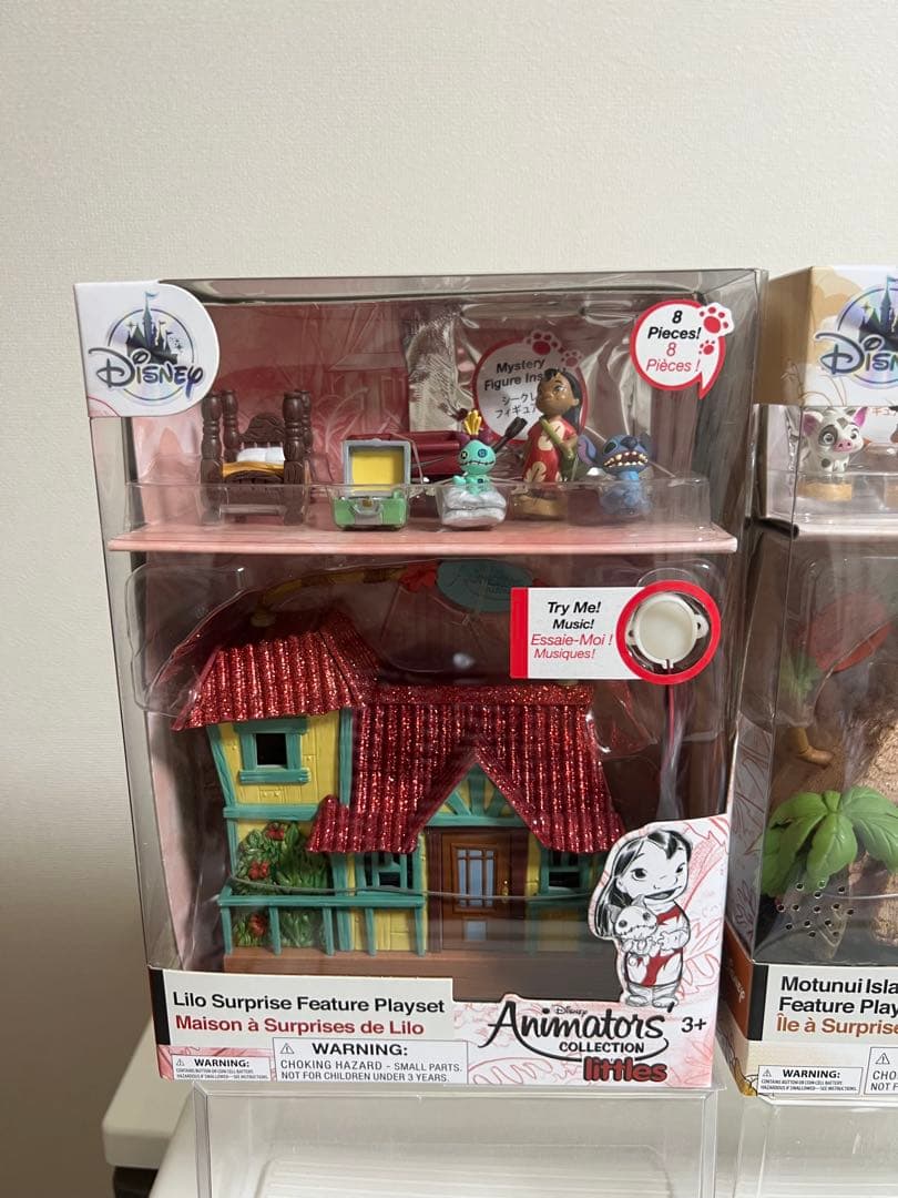 アニメータードール（ミニ）モアナ、リロ&スティッチのお家