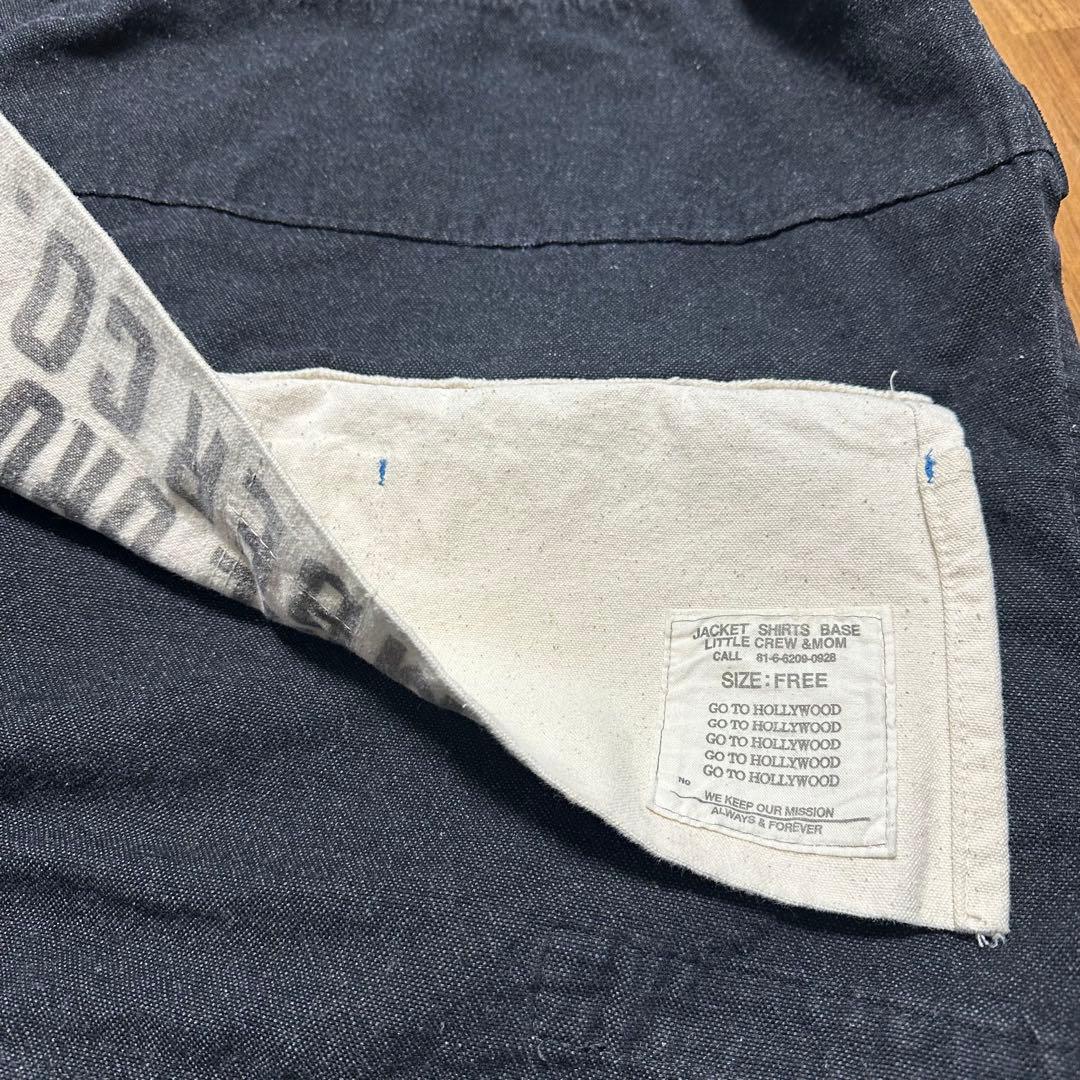 gotohollywood ショルダーバッグ　 ブラックデニム　フラッグ