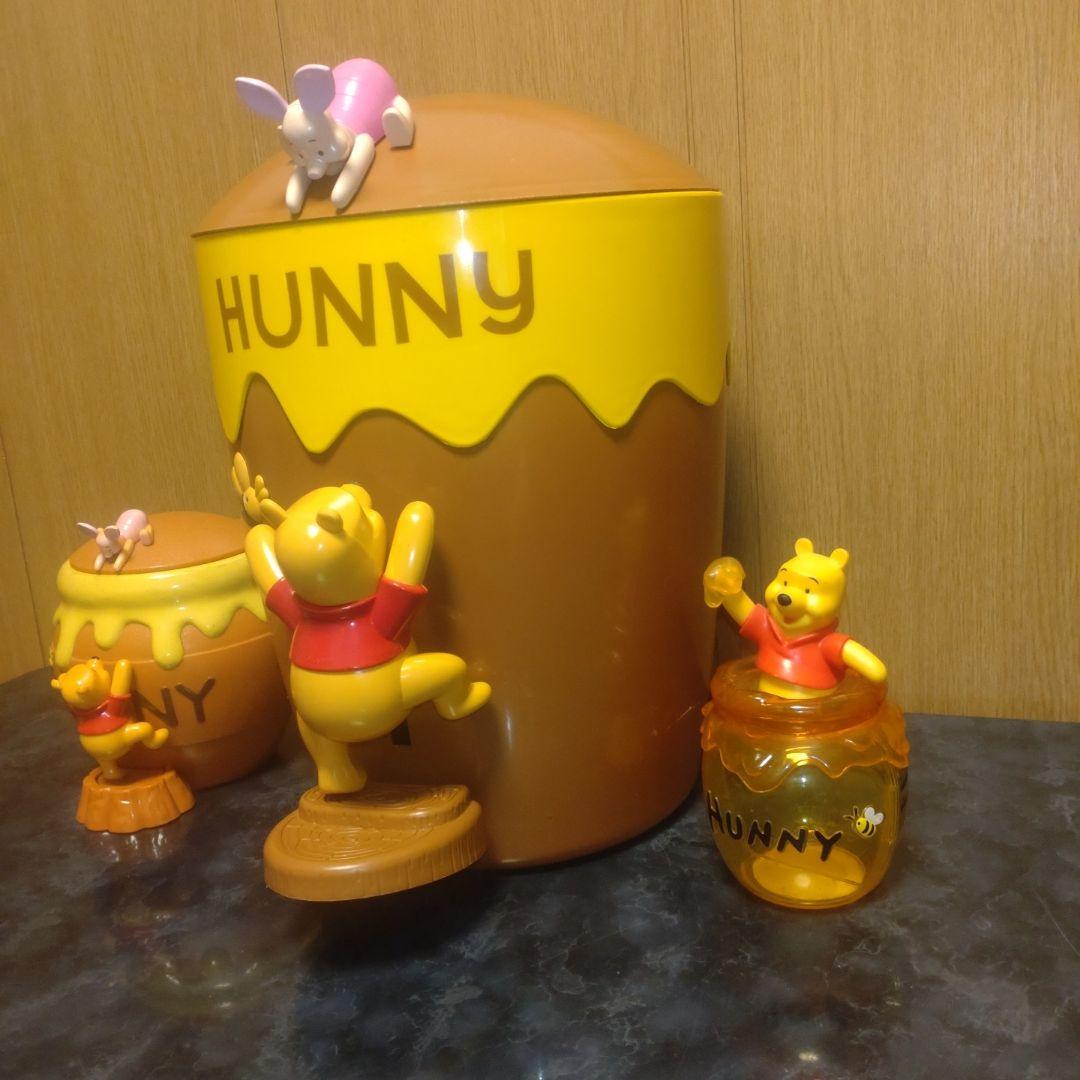 くまのプーさん　特大踏み式ごみ箱、小物入れ　【追加あり】