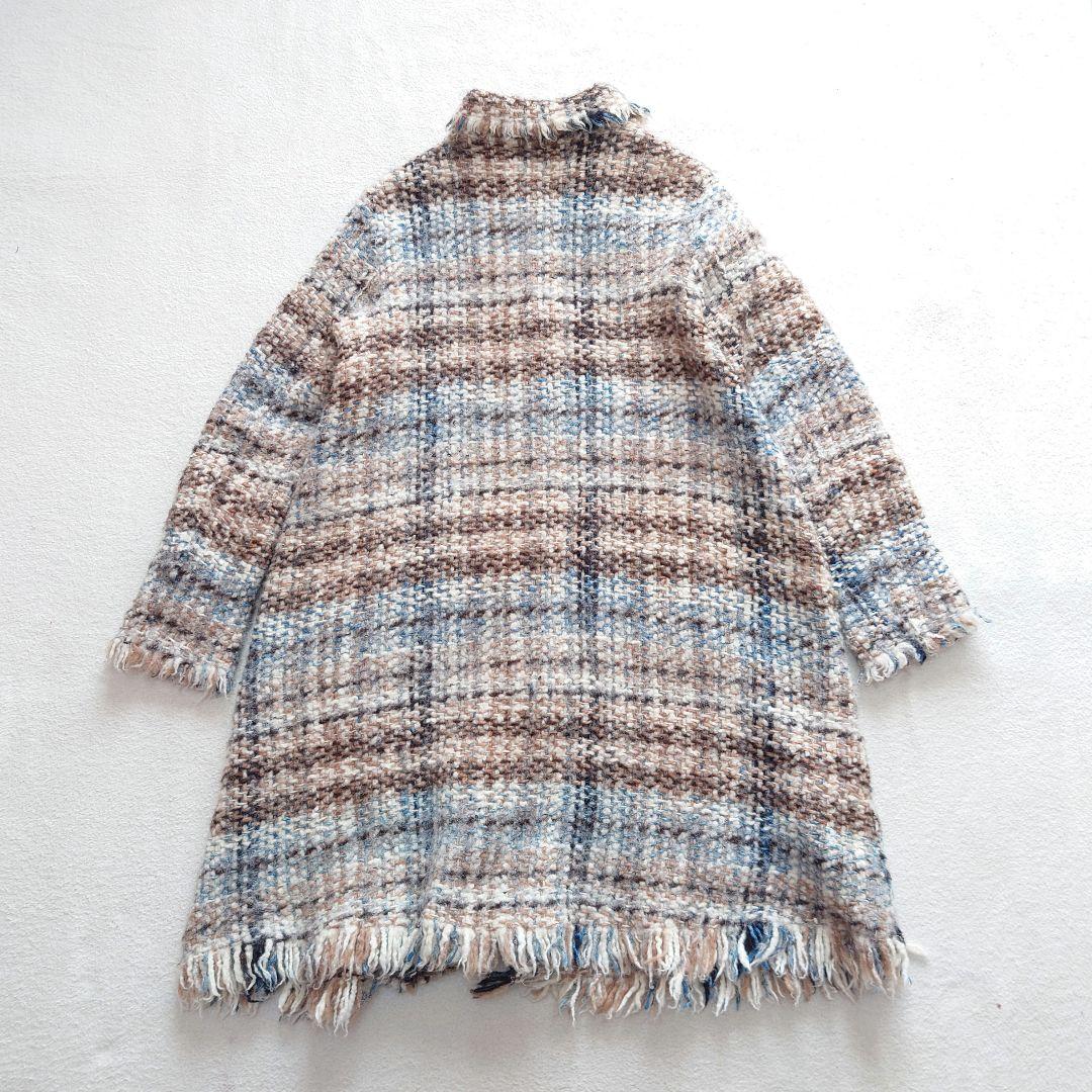 〇45R　ブランケット藍ツイードコート　45rpm　ハンドメイド