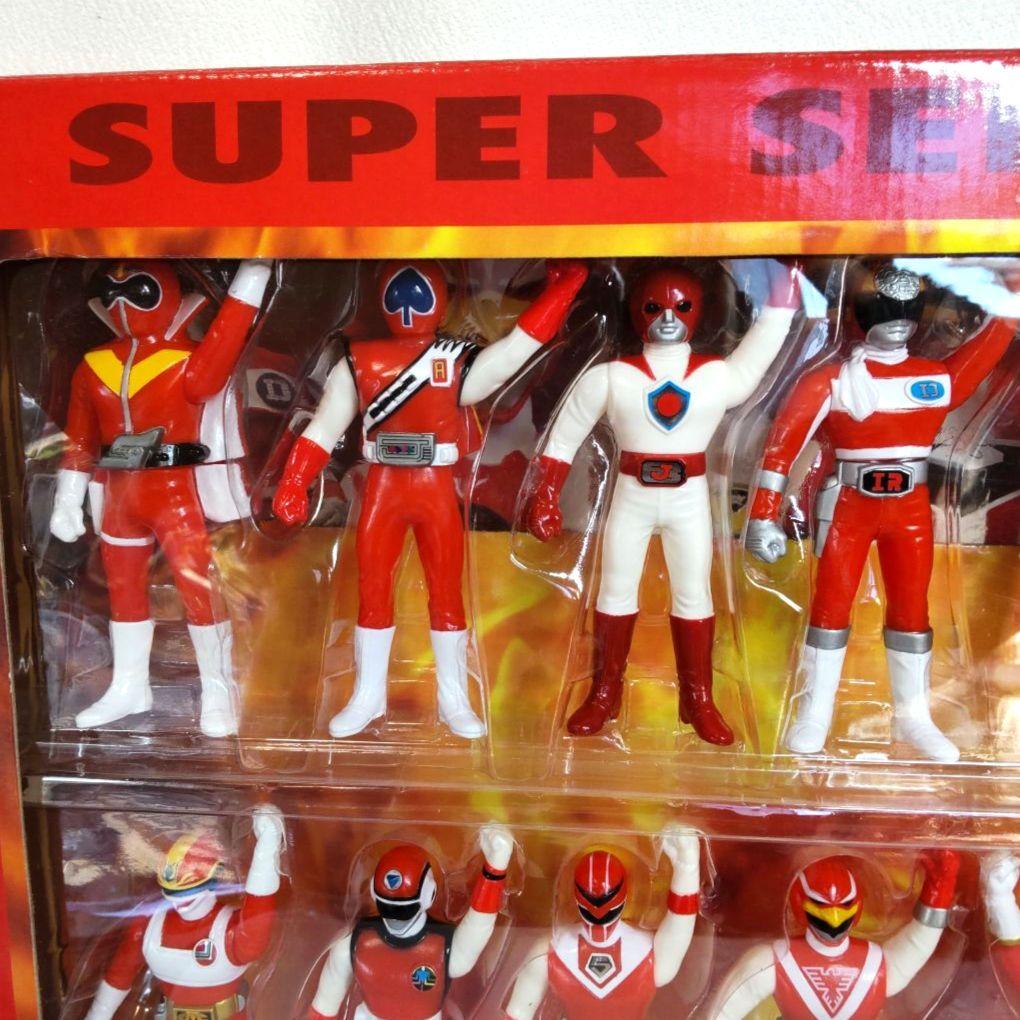 〈新品未開封〉ソフビ 25戦隊レッドヒーロー大集合&スペシャル5レッドセット