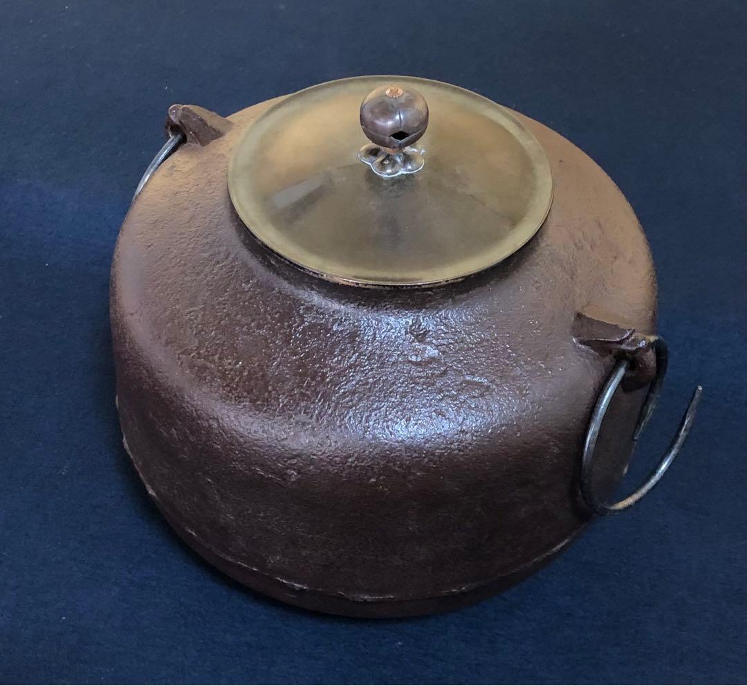 《R》利休好写 阿弥陀堂釜 釜師 十二代加藤忠三朗 共箱 251225か3