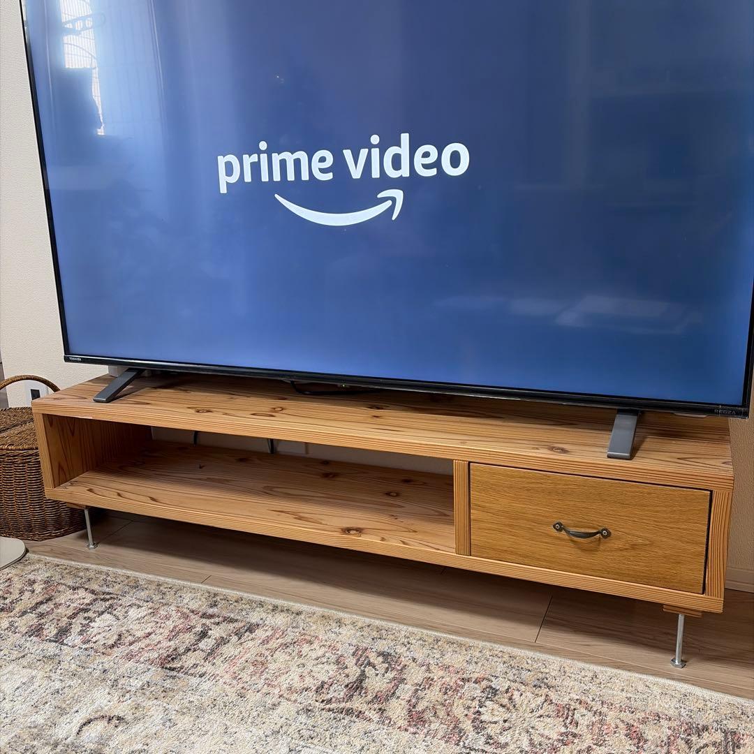 鈴木権之助商店 杉×楢（オーク）無垢 TV台 120cm