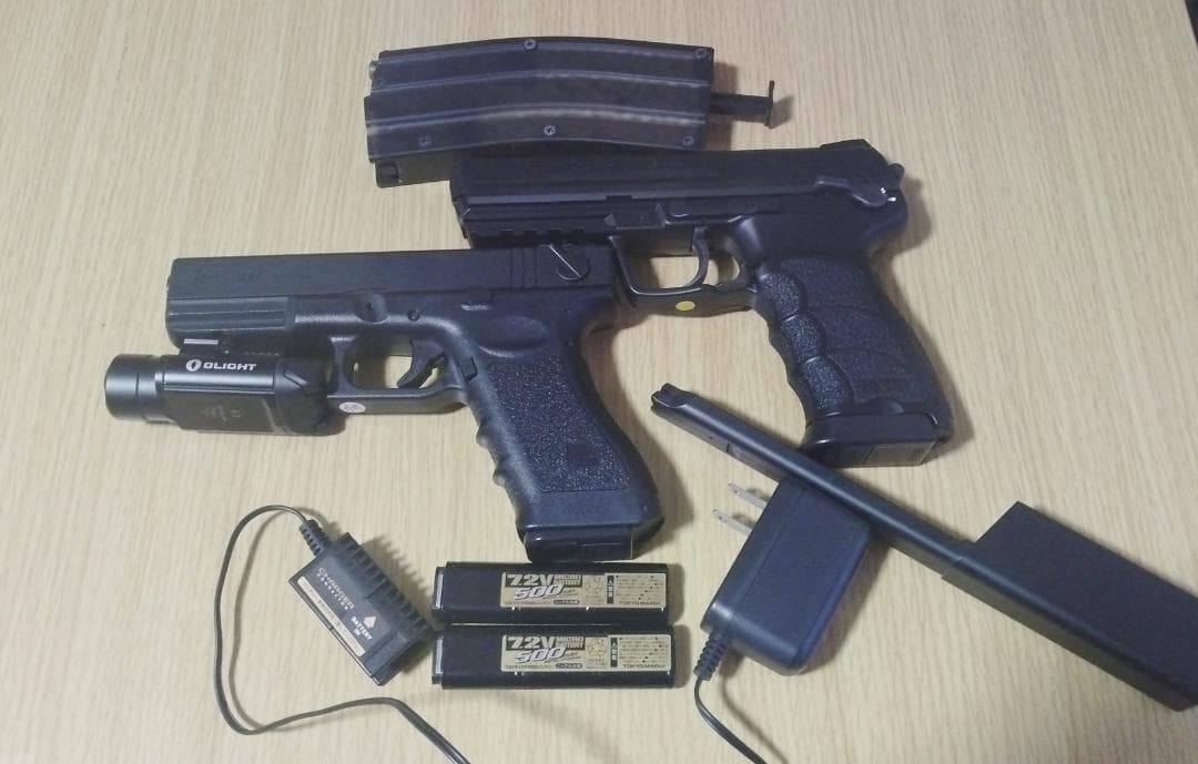 *電動ガン　東京マルイ　グロック18C＆HK45
