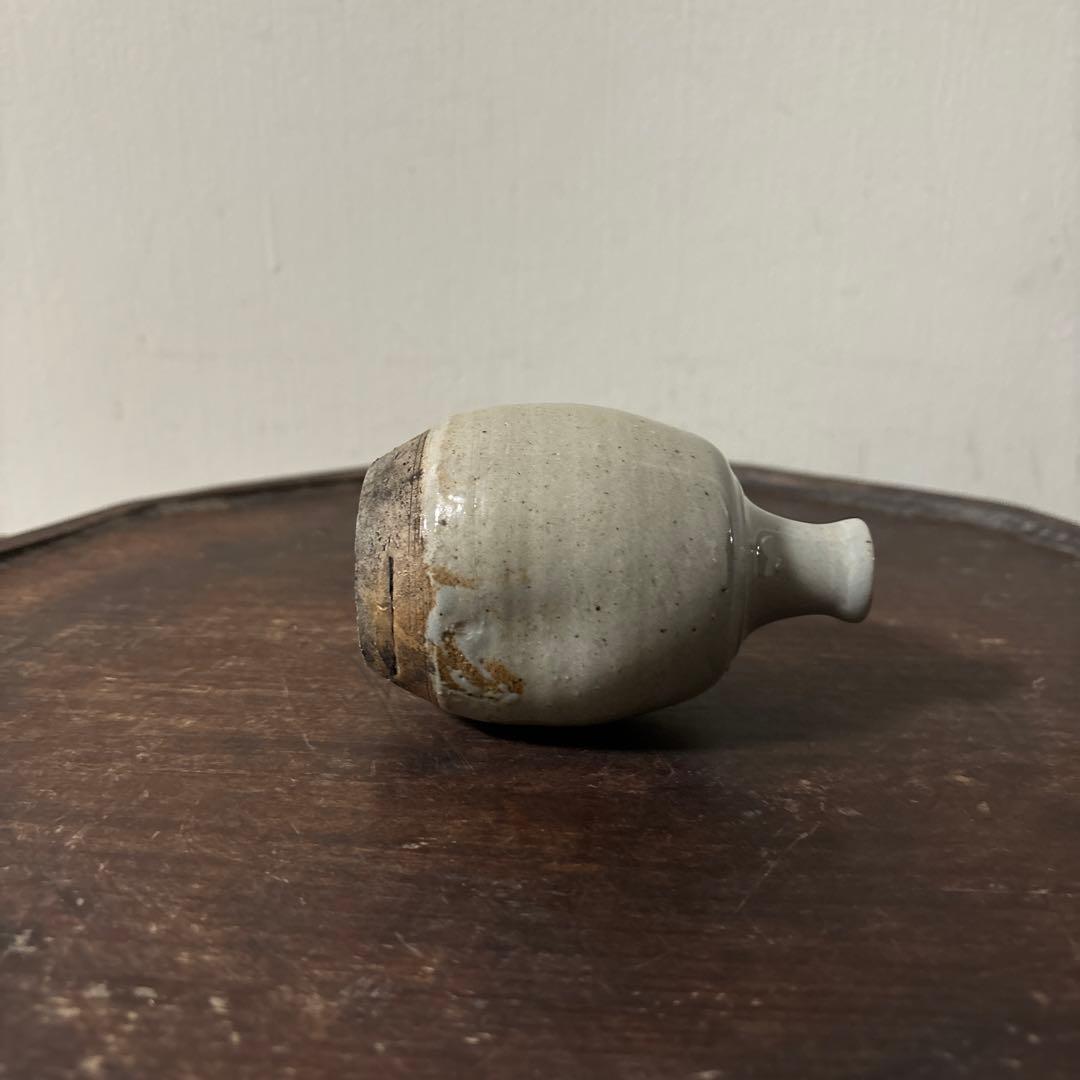 古い美濃　瀬戸小徳利　江戸　明治　花入　酒器　アンティーク　古道具　花器　李朝